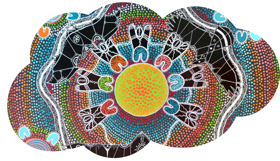 Aboriginal artwork by Paige Charles-Morgan