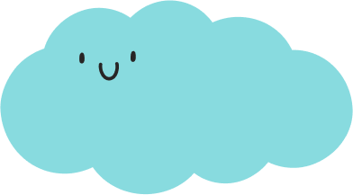 happy cloud illustration